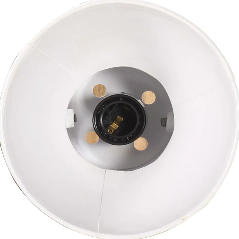 vidaXL Wandlamp industrieel rond E27 wit