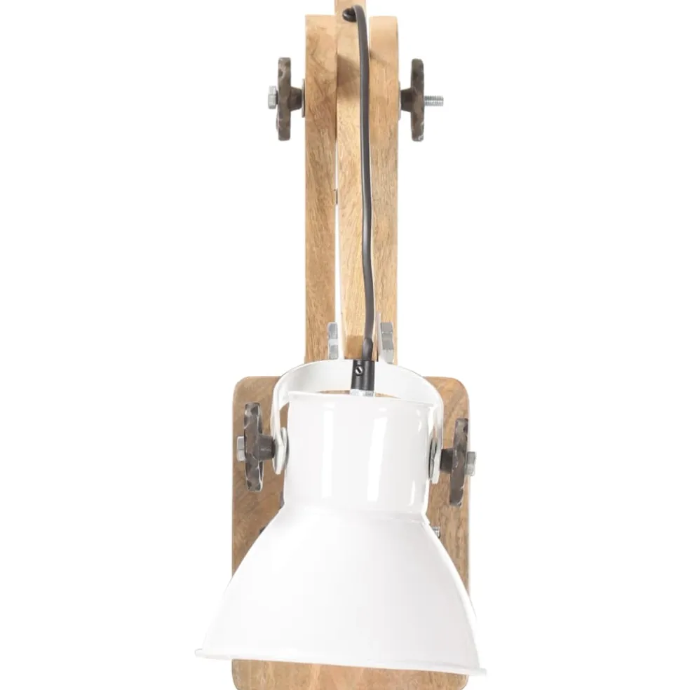 vidaXL Wandlamp industrieel rond E27 wit