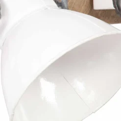 vidaXL Wandlamp industrieel E27 45x25 cm wit