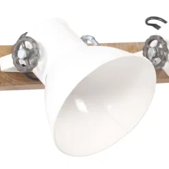vidaXL Wandlamp industrieel E27 45x25 cm wit