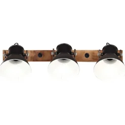 vidaXL Wandlamp industrieel E27 65x25 cm zwart