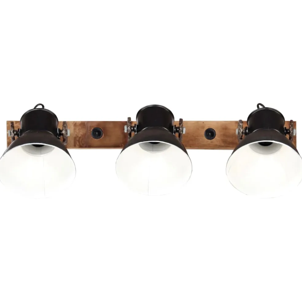 vidaXL Wandlamp industrieel E27 65x25 cm zwart