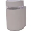 vidaXL Wandlamp voor buiten halfrond grijs aluminium