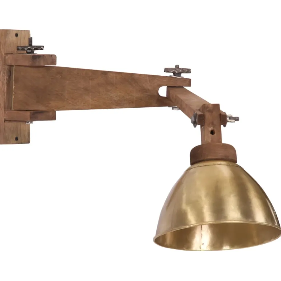 vidaXL Wandlamp 25 W E27 antiek messingkleurig