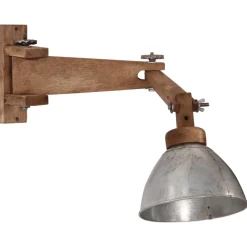 vidaXL Wandlamp 25 W E27 vintage zilverkleurig