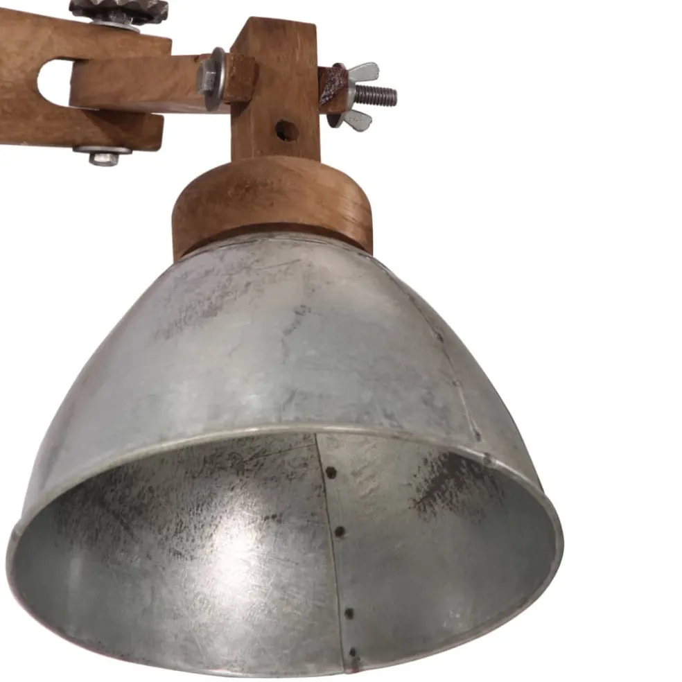 vidaXL Wandlamp 25 W E27 vintage zilverkleurig