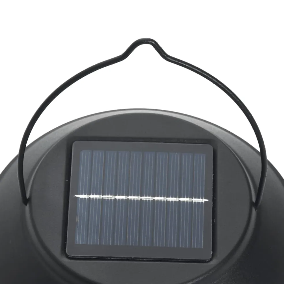 vidaXL Wandlantaarns voor buiten 2 st solar flikkerende vlam warmwit
