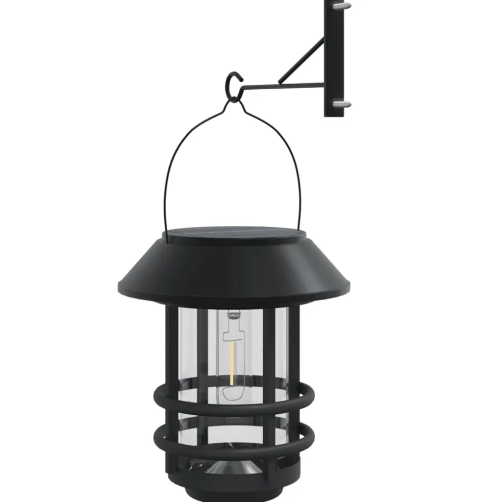 vidaXL Wandlantaarns voor buiten 2 st solar wit