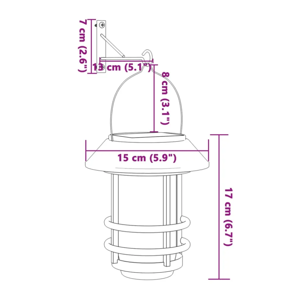 vidaXL Wandlantaarns voor buiten 2 st solar wit