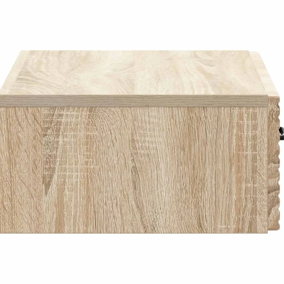 vidaXL Wandmontage Zijtafel 59 x 34,5 x 17 cm Bewerkt hout
