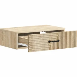 vidaXL Wandmontage Zijtafel 59 x 34,5 x 17 cm Bewerkt hout