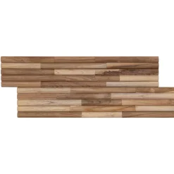 vidaXL Wandpaneel 10 st Naturel 55 x 20 x 2 cm