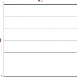 vidaXL Wandpaneel 11 st Naturel 30 x 30 x 2 cm