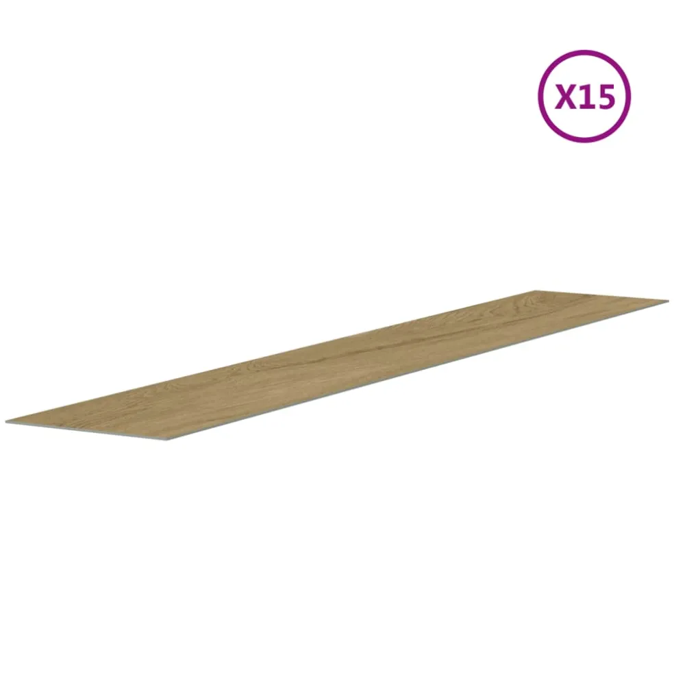 vidaXL Wandpanelen 15 st Eikenhout PVC