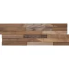 vidaXL Wandpanelen 10 st Naturel 56 x 18 x 2 cm Massief Teakhout