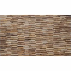 vidaXL Wandpanelen 10 st Naturel 56 x 18 x 2 cm Massief Teakhout