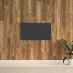 vidaXL Wandpanelen 15 st Wit Elm Hout PVC