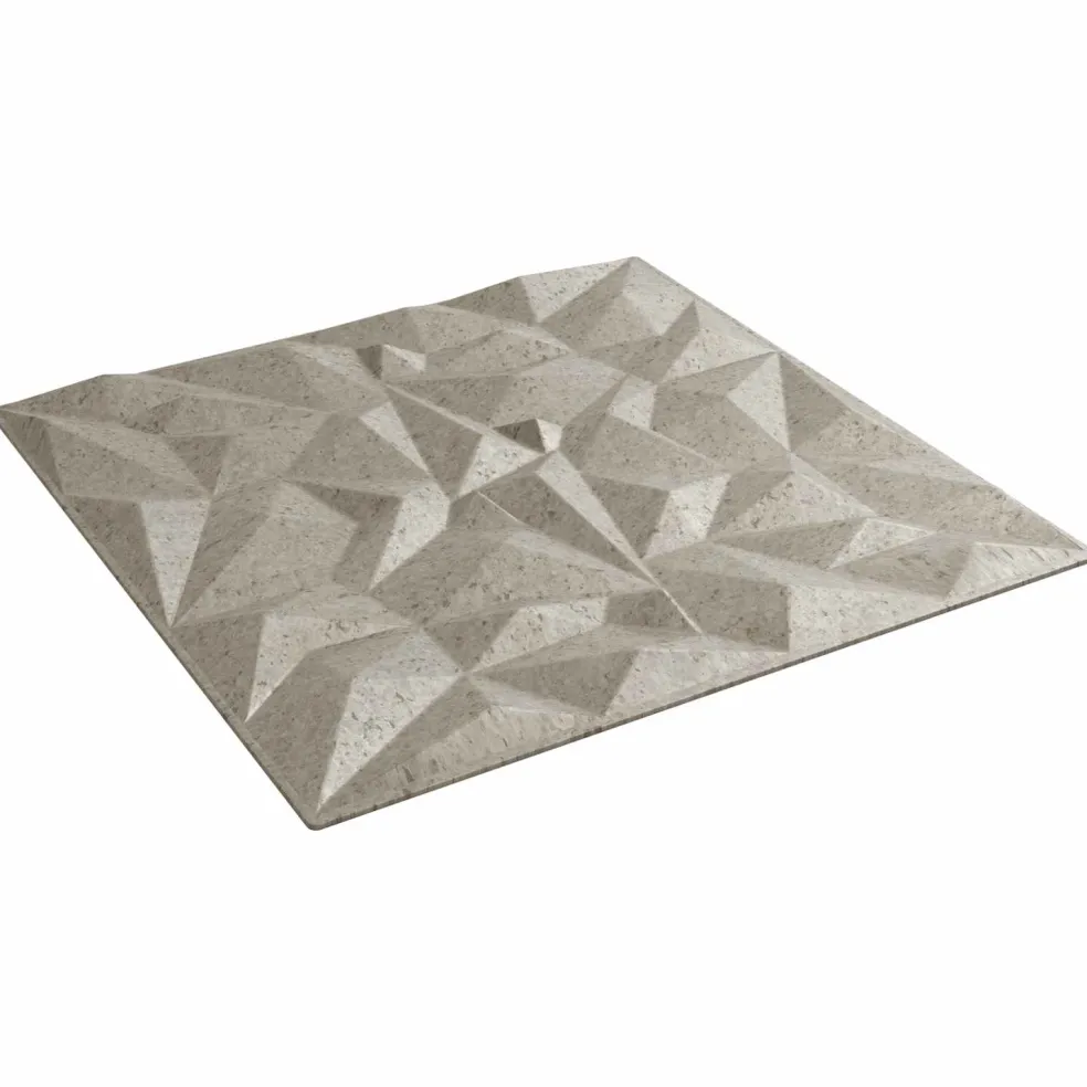 vidaXL Wandpanelen 12 st 50 x 50 cm Amethist Beton XPS Schuim