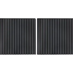 vidaXL Wandpanelen 2 st 60,5 x 60 cm Antracietkleurig