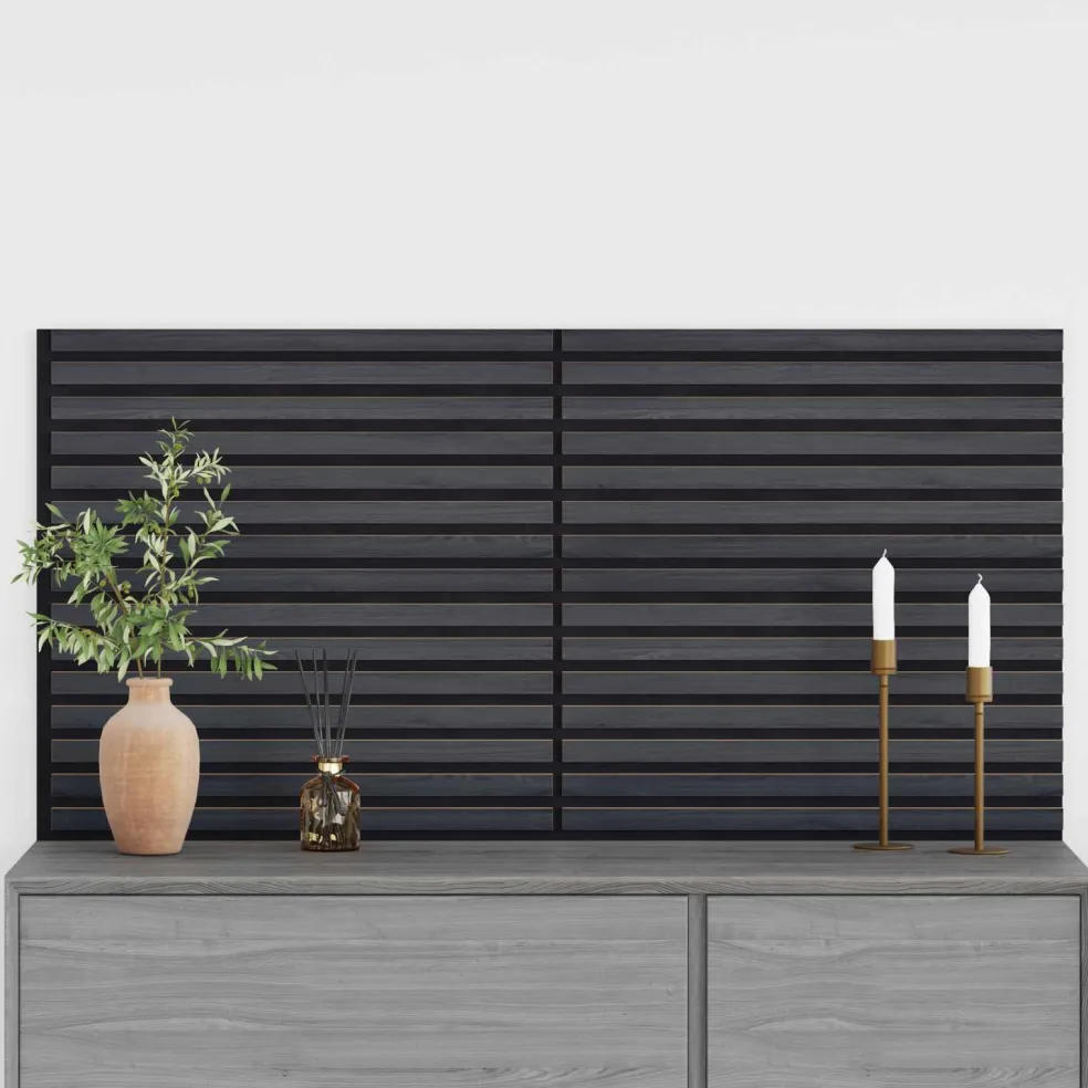 vidaXL Wandpanelen 2 st 60,5 x 60 cm Antracietkleurig