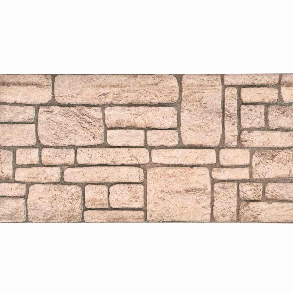 vidaXL Wandpanelen 10 st 100 x 50 cm Beige EPS-schuim