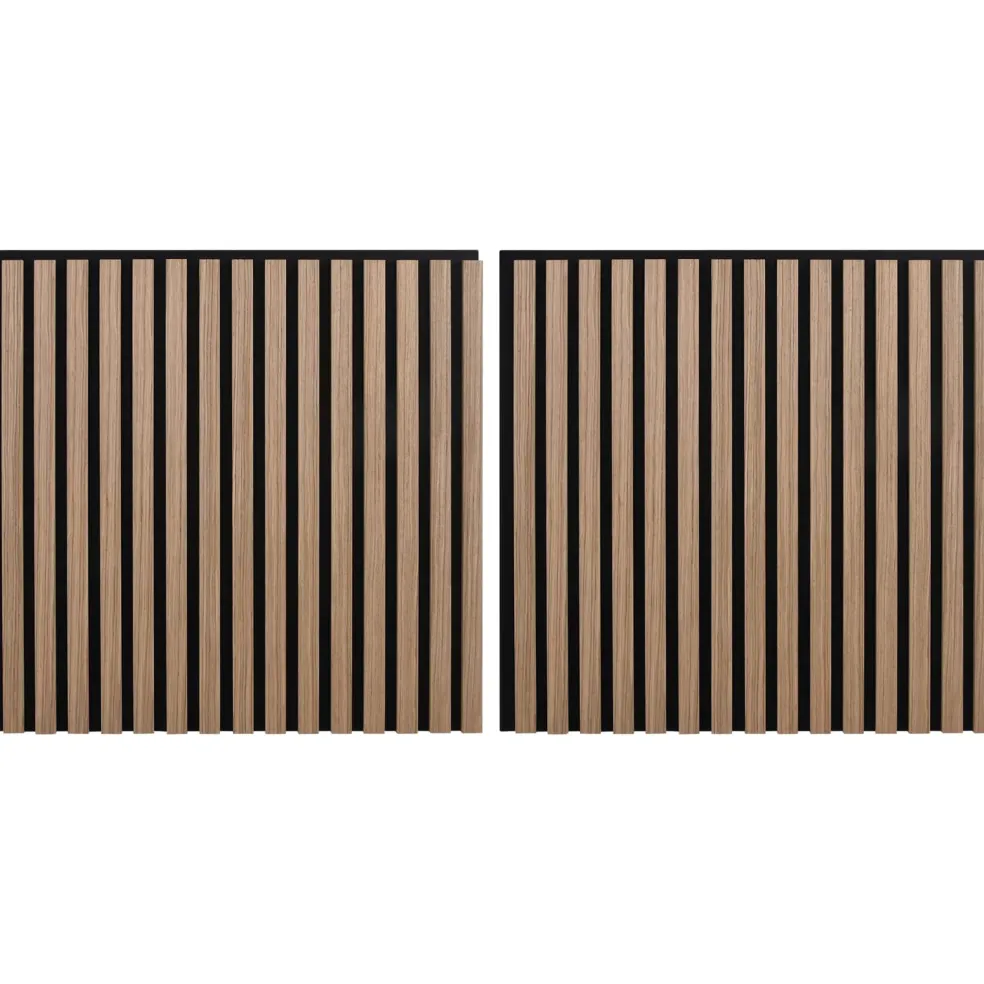 vidaXL Wandpanelen 2 st 60,5 x 60 cm Bruin