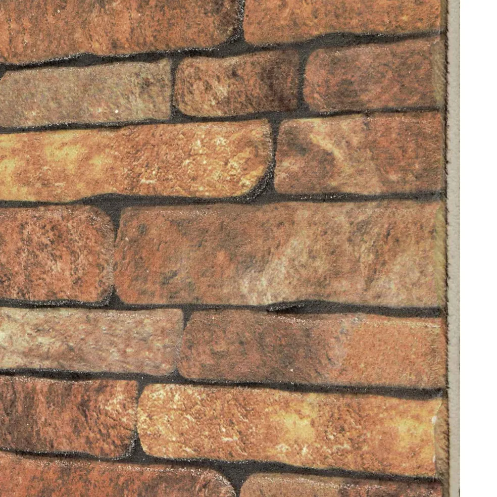 vidaXL Wandpanelen 10 st 100 x 50 cm Bruin en wit EPS-schuim