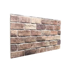 vidaXL Wandpanelen 10 st 100 x 50 cm Bruin en Grijs EPS-schuim