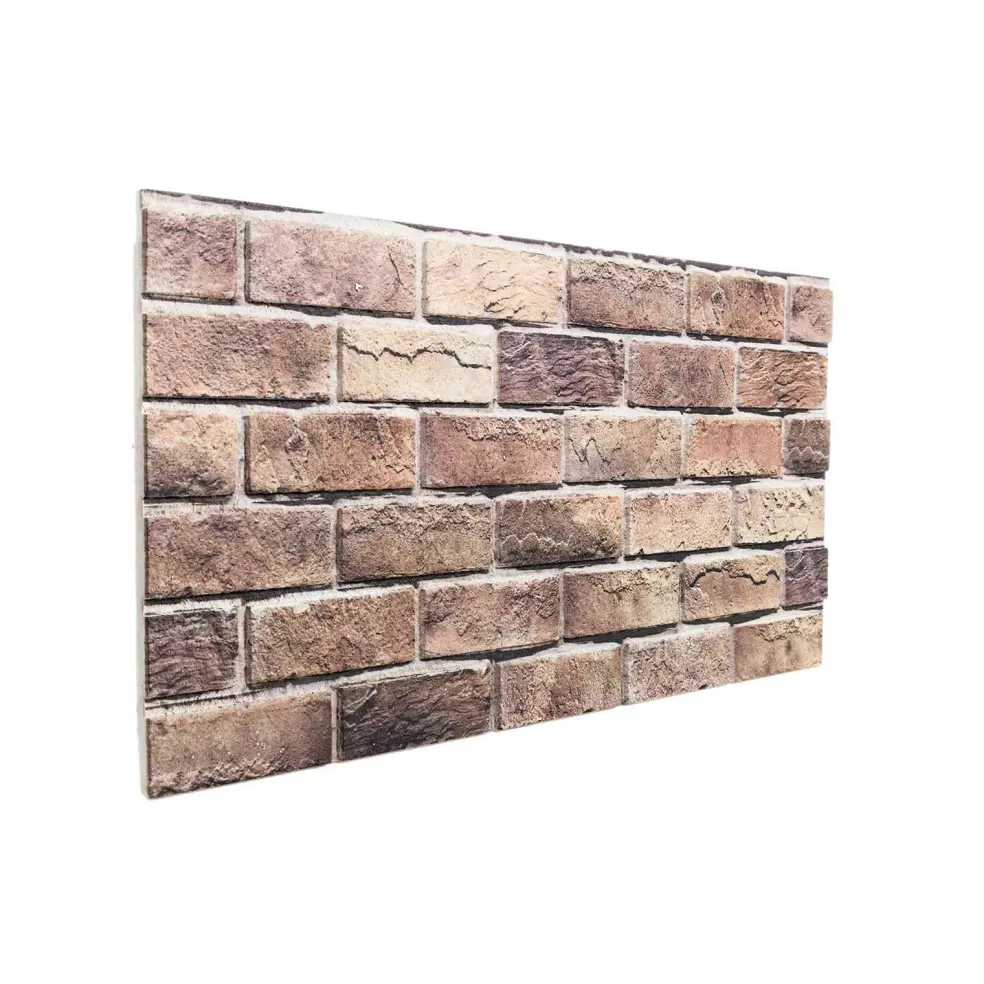 vidaXL Wandpanelen 10 st 100 x 50 cm Bruin en Grijs EPS-schuim