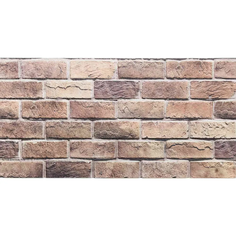 vidaXL Wandpanelen 10 st 100 x 50 cm Bruin en Grijs EPS-schuim