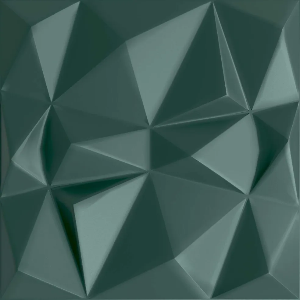 vidaXL Wandpanelen 12 st 50 x 50 cm Diamant Groen XPS Schuim