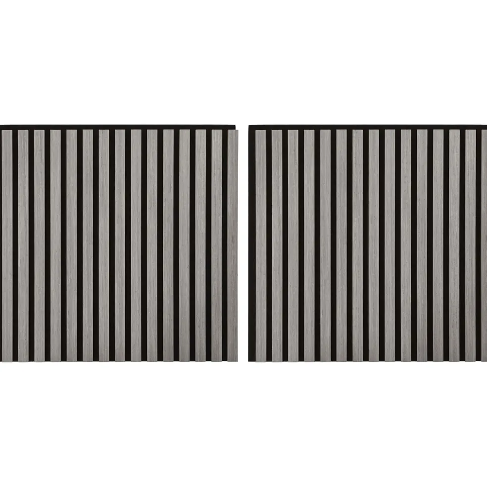 vidaXL Wandpanelen 2 st 60,5 x 60 cm Grijs