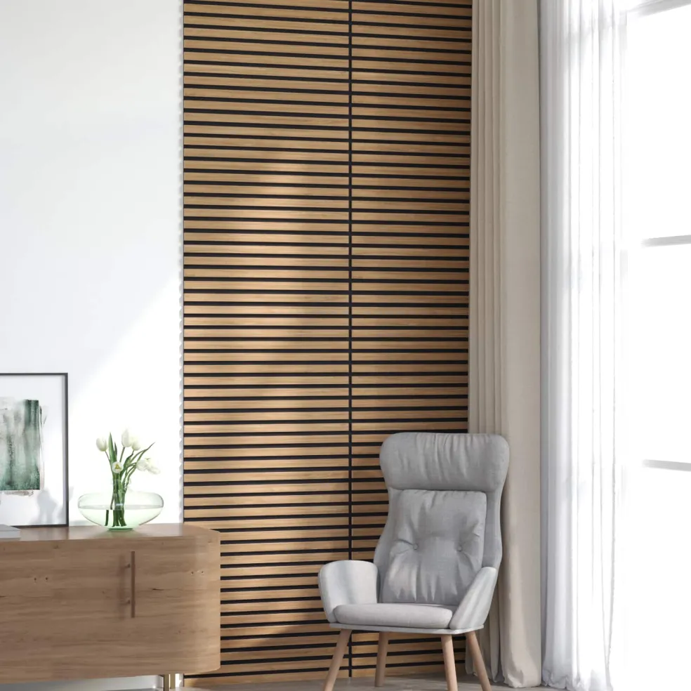 vidaXL Wandpanelen 8 st 60,5 x 60 cm Naturel