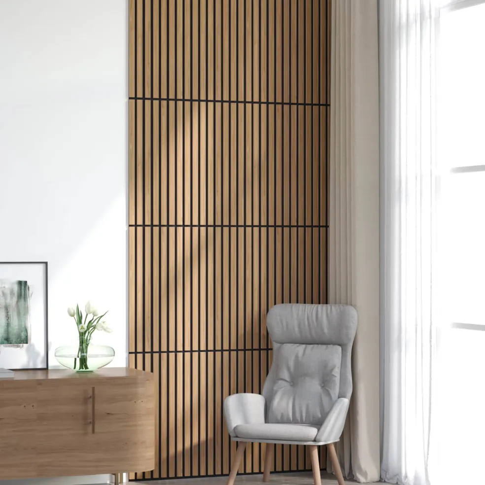 vidaXL Wandpanelen 8 st 60,5 x 60 cm Naturel