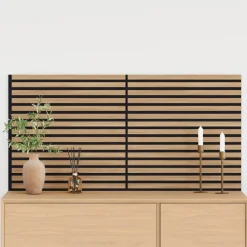 vidaXL Wandpanelen 2 st 60,5 x 60 cm Naturel