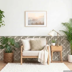 vidaXL Wandpanelen 12 st 50 x 50 cm Origami Beton XPS Schuim