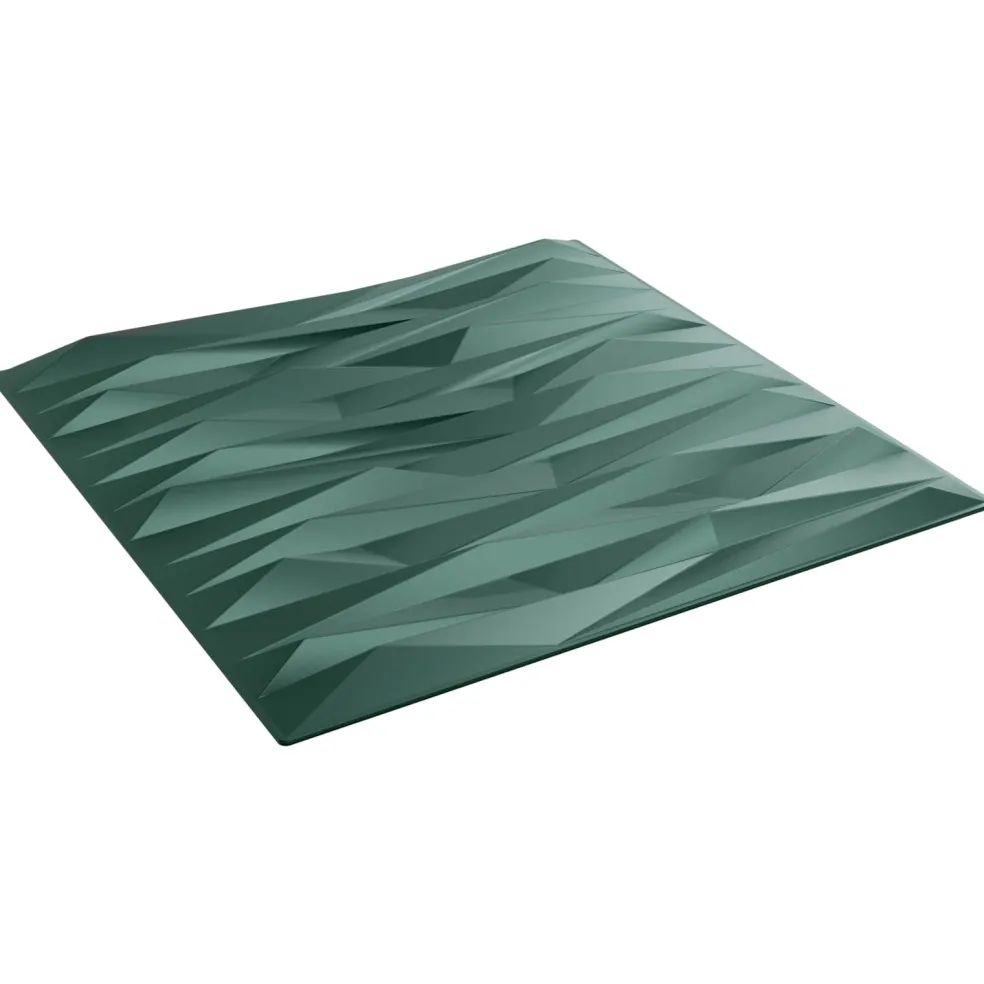 vidaXL Wandpanelen 12 st 50 x 50 cm Steen Groen XPS Schuim
