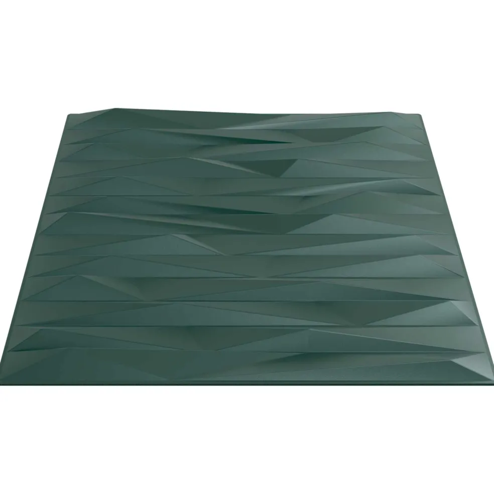 vidaXL Wandpanelen 12 st 50 x 50 cm Steen Groen XPS Schuim