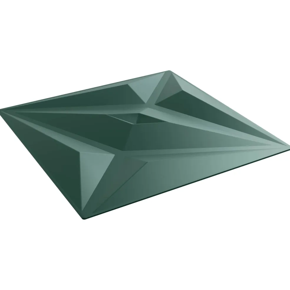 vidaXL Wandpanelen 12 st 50 x 50 cm Ster Groen XPS Schuim