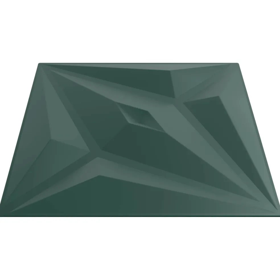vidaXL Wandpanelen 12 st 50 x 50 cm Ster Groen XPS Schuim