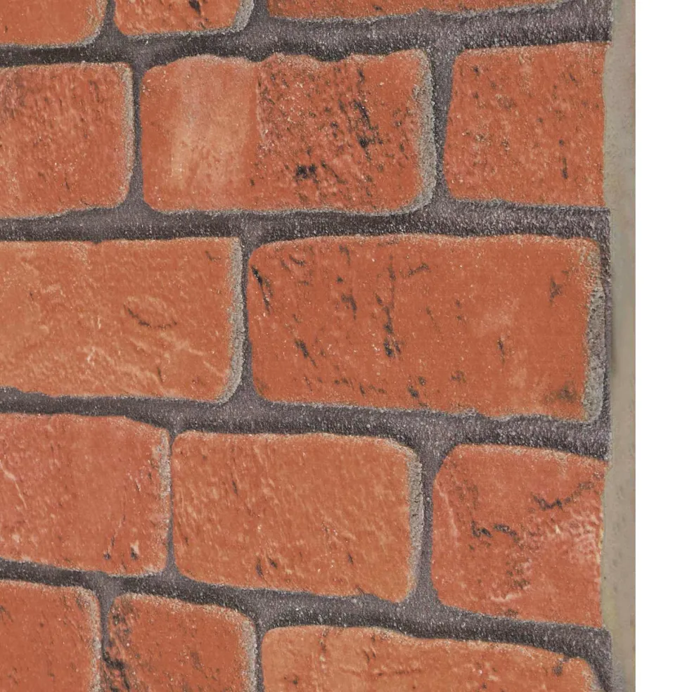 vidaXL Wandpanelen 10 st 100 x 50 cm Terracotta EPS-schuim
