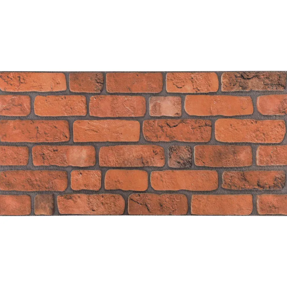 vidaXL Wandpanelen 10 st 100 x 50 cm Terracotta EPS-schuim