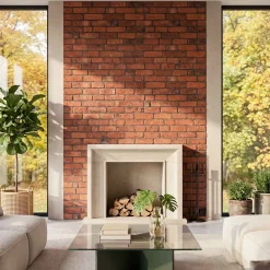vidaXL Wandpanelen 10 st 100 x 50 cm Terracotta EPS-schuim