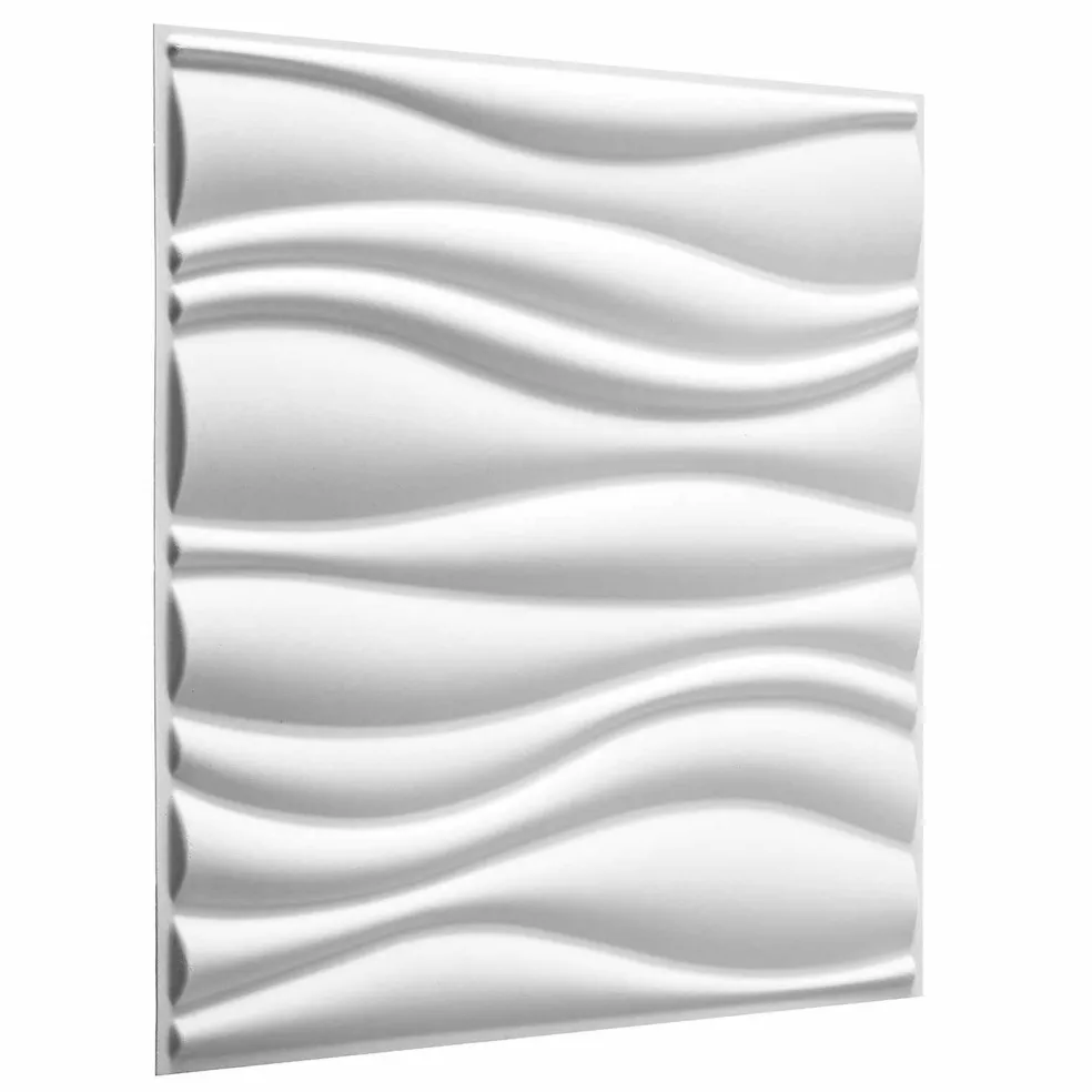 vidaXL Wandpanelen 4 st 50 x 50 cm Wit