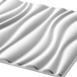 vidaXL Wandpanelen 4 st 50 x 50 cm Wit