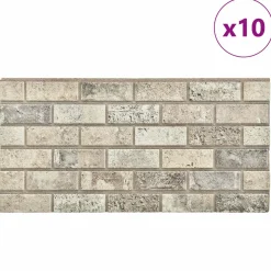 vidaXL Wandpanelen 10 st 100 x 50 cm Zand EPS-schuim