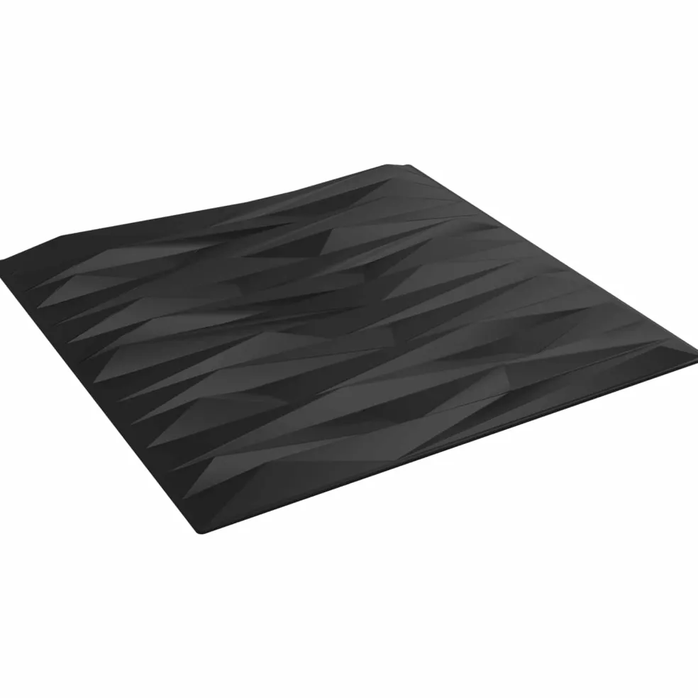 vidaXL Wandpanelen 12 st 50 x 50 cm Zwarte Steen XPS Schuim
