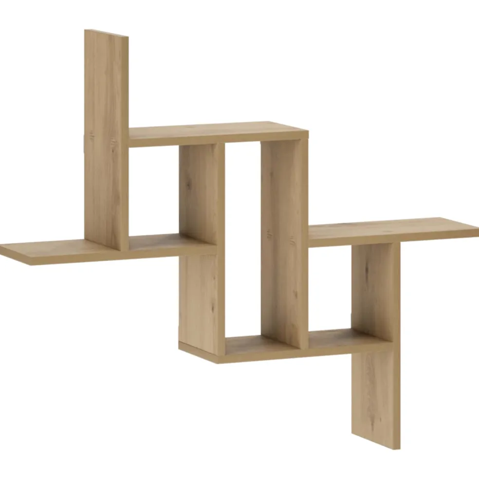vidaXL Wandplank Artisanaal eiken 87 x 17 x 75 cm Bewerkt hout