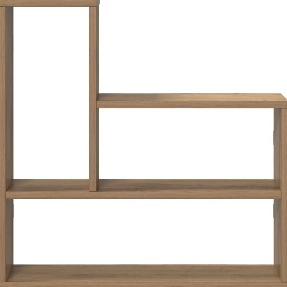 vidaXL Wandplank Artisanaal eiken 60 x 11 x 60 cm Bewerkt hout