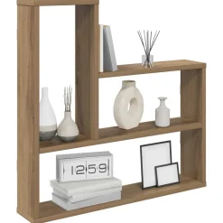 vidaXL Wandplank Artisanaal eiken 60 x 11 x 60 cm Bewerkt hout